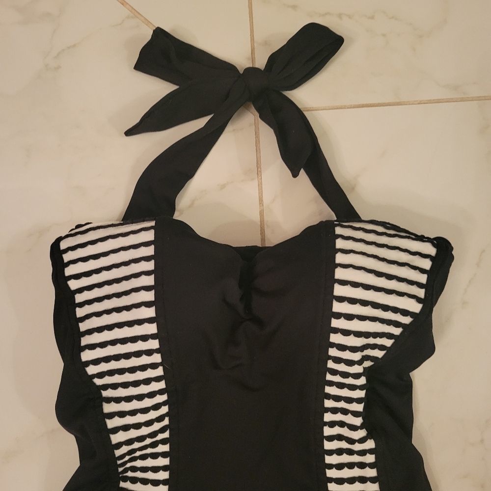 Seafolly Sorrento Boyleg Maillot Swimsuit Anthropologie size 6 US - Picture 13 of 16